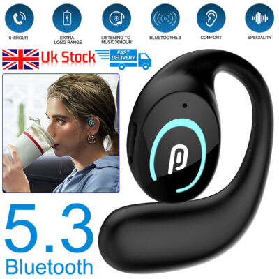 Bluetooth Headset Air Conduction Headphones Wireless Earphones Sports UK  New UK