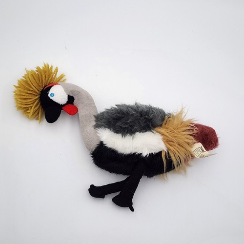 Jaag Endangered Wildlife Trust Grey Crowned Crane International Plush Bird - Picture 2 of 7