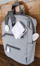 Bananafish Studio "ELLIE" Diaper Bag Backpack, Gray, NEW 