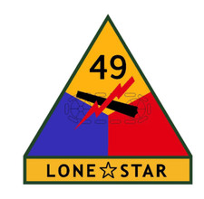 5" 49TH ARMORED DIVISION LONE STAR MILITARY STICKER DECAL USA MADE