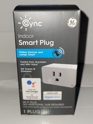 C by GE On/Off Smart Plug with Voice Control Siri Google Assistant - White NEW