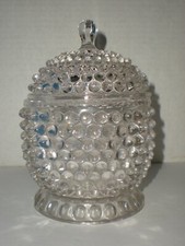Vintage Hobnail Lidded Jar 6