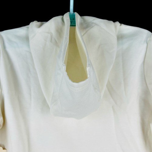 St John's Bay Women's Pullover Ivory Fleece Hoodie Sweatshirt Size Medium NWTD - Picture 5 of 10