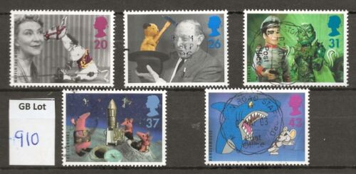 GB stamps Lot 910 - 1996 50th Anniv. Childrens' TV SG1940-4 - used set of 5 - Afbeelding 1 van 1