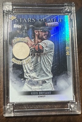 Kris Bryant Giants Game Used Ball Thread Patch 34/39 