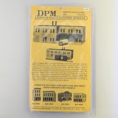 Design Preservation Models 506 N Scale Gripp's Luggage Mfg  Kit