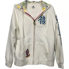 Disney Parks Women's  Unisex 2015 Zip Hoodie NWOT Sweatshirt Large