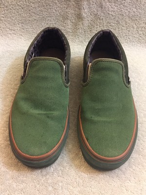 green corduroy vans