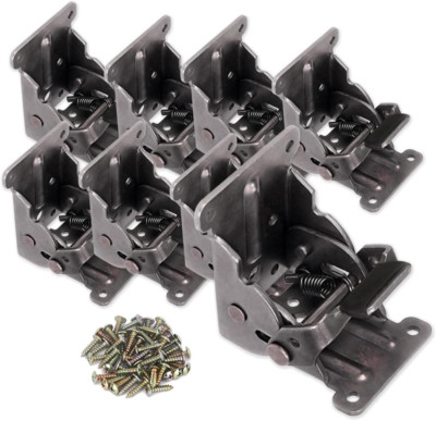 8 Pack Folding Brackets, Topdirect Lock Extension Support Bracket Foldable Self 