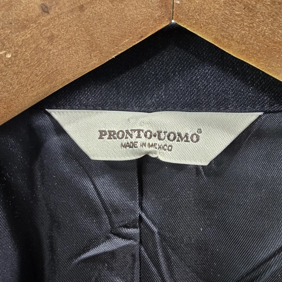 Blazer Bejeweled Masculino 48 R Preto Lã Crop Gem Glam Pronto Uomo - Imagem 3 de 4