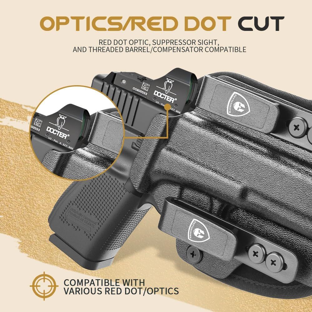 IWB Hybrid Kydex&Nylon Holster for Glock 17 Gen 3 4 5&Glock  22 Glock 31 Gen 3 4