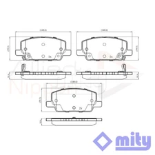 Fits Vauxhall Mokka 2012- 1.4 1.6 CDTi Brake Pads Set Front Mity 42566753