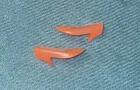 Vintage Twiggy  Doll Outfit #1727 TWIGSTER translucent Orange spike shoes only