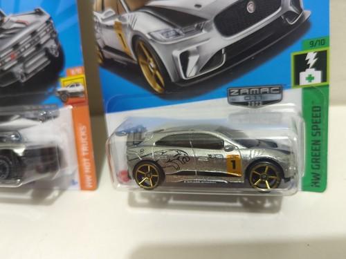 Lote de 2 fundas Zamac Hot Wheels 2023 para Ford Bronco R y Jaguar I-Pace eTrophy Q - Imagen 9 de 10