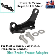 Disc Brake Frame Adapter Convert 22mm Hayes to I.S. 51mm For Schwinn Trek Klein