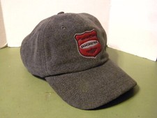 Sombrero Dockers Correa Ajustable GRIS Clásico Americano Mezcla de Lana Bordado