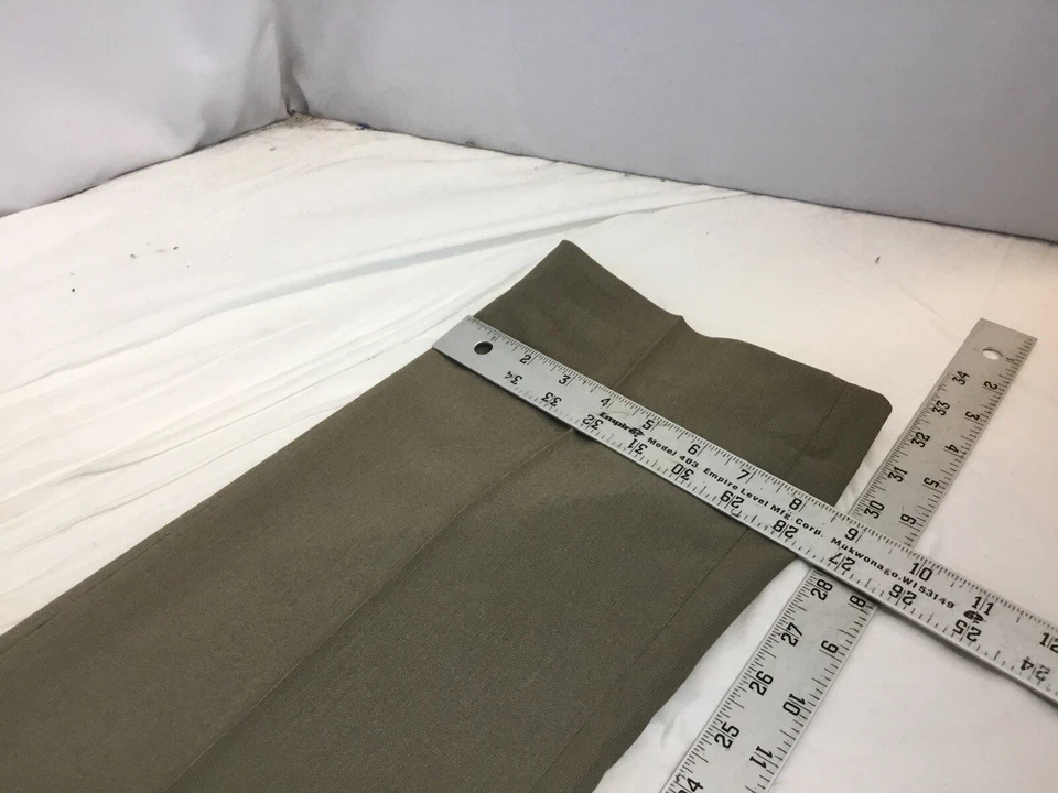 English Laundry 34x32 Tan Poly Rayon Stretch Flat Front No Flaws YGI R1-631 - Image 3 of 4