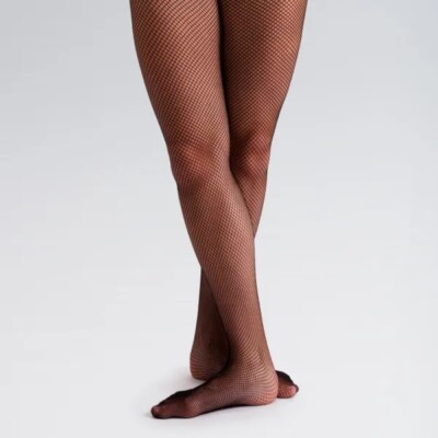 Schwarze Capezio Studio Basics Netz Tanzstrumpfhose - alle Größen