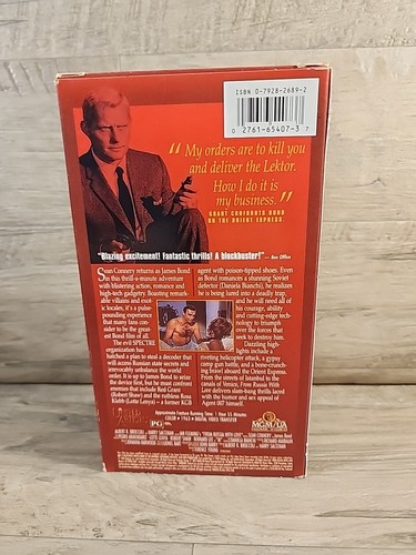 James Bond 007 VHS Lot of 9 VCR Tapes Connery Brosnan Dalton Pre-owned - Picture 15 of 16