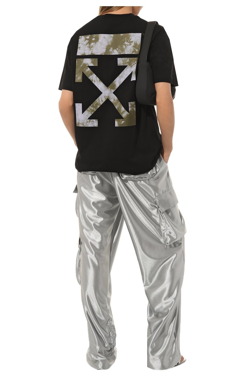 Off-White Black Tie-Dye Arrows T-Shirt | Size S Regular fit FW22 RRP $420 image 2