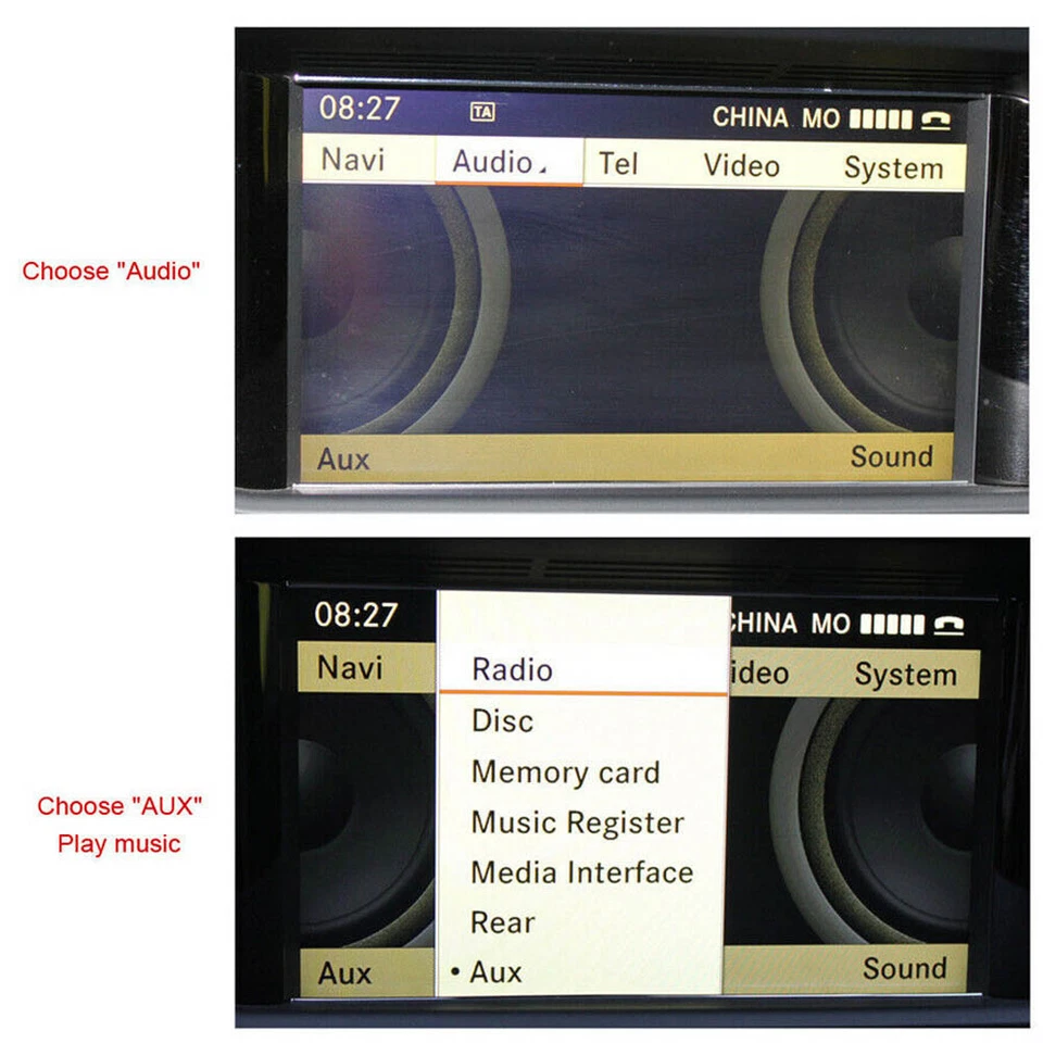 Для Mercedes-Benz 2009 UP модель автомобиля беспроводной Bluetooth модуль Aux кабель адаптер - Изображение 2 из 4
