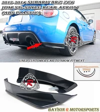 Fits 12-21 Subaru BRZ / 12-16 Scion FR-S ST-Style Rear Lip Aprons (ABS)
