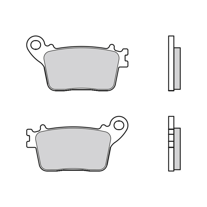 Brake Pads for HONDA NT 1100 ABS 2022-2023 Rear Sinter Street Brembo - Image 92