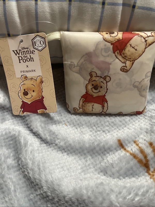 2025 Disney Park Winnie the Pooh Eco Reusable Tote Shopping Bag New Cute Design