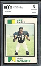 1973 Topps #77 Art Shell Rookie Card BGS BCCG 8 Excellent+. rookie card picture