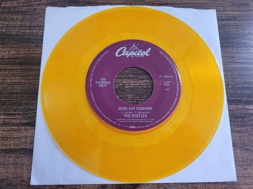 The Beatles Jukebox Color Vinyl 45 Good Day Sunshine Here There Everywhere