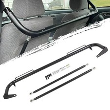 49 Universal Iron Racing Safety Seat Belt Chassis Roll Harness Bar Rod Kit
