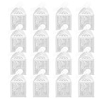 50 Stück Hochzeitsgeschenkboxen – Weiße, hohle Bonbonboxen für Braut und