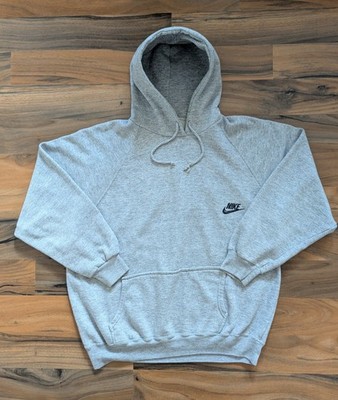 Vintage Nike Hoodie Grau XL 70s 80s Orange Tag Kapuzenpullover Oldschool Rare