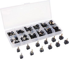 24 Pairs High Heel Tips Replacement Kit U Shaped Heel Cap Cover Protectors
