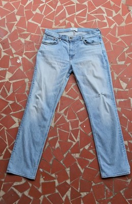 Tecovas Jeans -Mens Light Blue Denim- Standard Fit-Distressed-34x32 