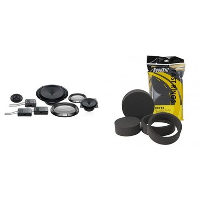 Audison APK 163 Prima Series 6.5'' 3-Way Component Speaker Set with RKFR6 Road...