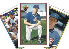 Ryne Sandberg --  Beautiful 3 card lot - Chicago Cubs