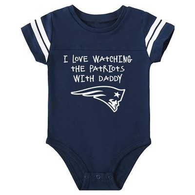 I Love Watching The Patriots With Daddy Mommy Grandma ETC Bodysuit Outfit