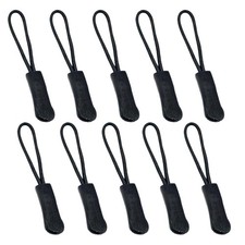 Fbshicung 10 Pcs Zipper Pull Replacemen Tab Heavy Duty Zipper Extender Cord for
