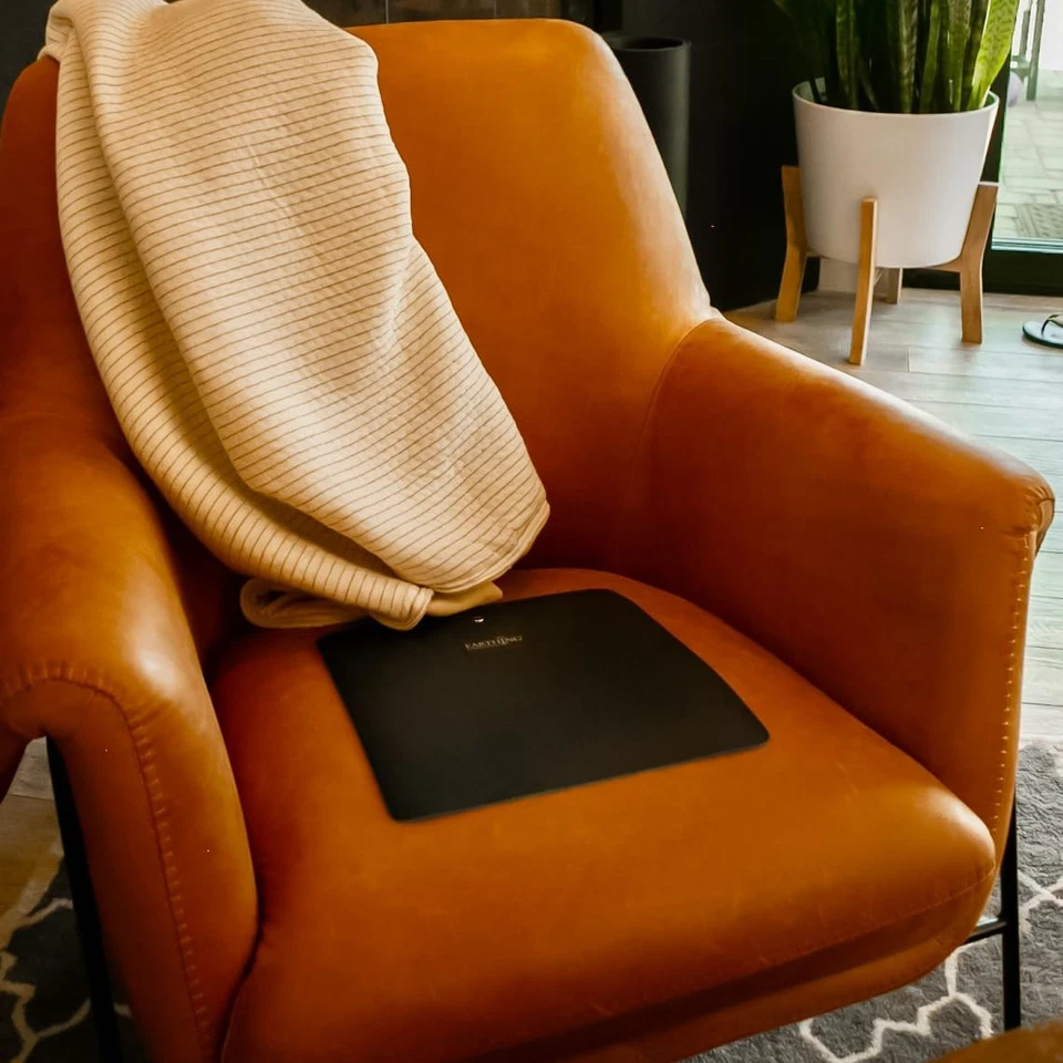 Kit de tapete de cadeira pacote com 2, tapete de aterramento para cadeiras, produtos Clint Ober's, preto - Imagem 2 de 4