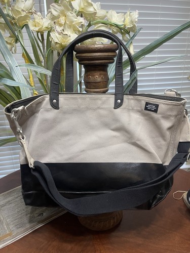 RARE FIND Jack Spade Warren Street New York Canvas Dipped Wax Bag Tote Travel