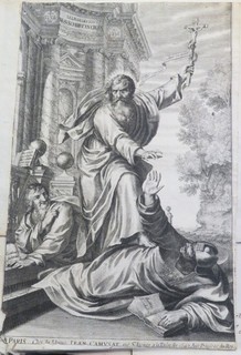 Grégoire HURET (1606 1670) GRAVURE XVII SAINT PAUL JESUS CHRIST BAROQUE 1642