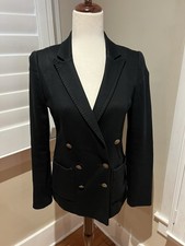 Rag Bone Black Gold Button Double Breasted Blazer- Size 2