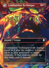 MTG Avatar BORDERLESS SCENE U Combustion Technique #0301