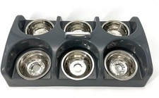 Puppy Feeding System 6 Litter Multiple Dog Bowl Feeder Puppy Feeder Station