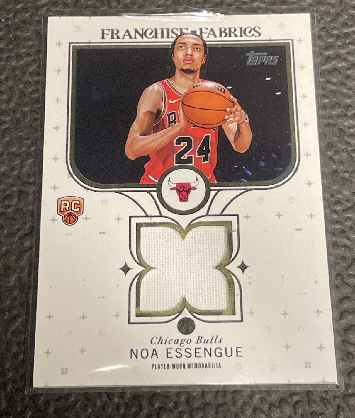 2025-26 Topps - Franchise Fabrics Noa Essengue #FF-NE (MEM, RC)