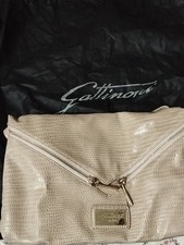 Borsa GATTINONI ROMA Originale – Stampa Rettile Beige/Fango – Ottime Condizioni 