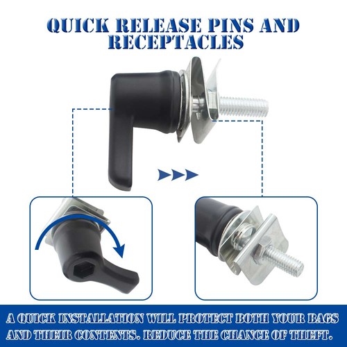 Saddlebag Mount Kit Hard saddlebag Lever Lock Mounting For Harley CVO Tour Glide - Foto 16 di 21