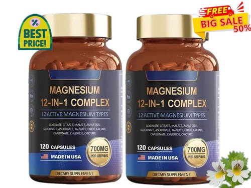 Magnesium 12 in 1 Complex - Magnesium Glycinate, Citrate, Malate, L- Threona te - Picture 15 of 17