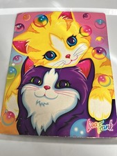 Fantastic World Lisa Frank RARE Bubble Kittens Cats Vintage Folder Portfolio